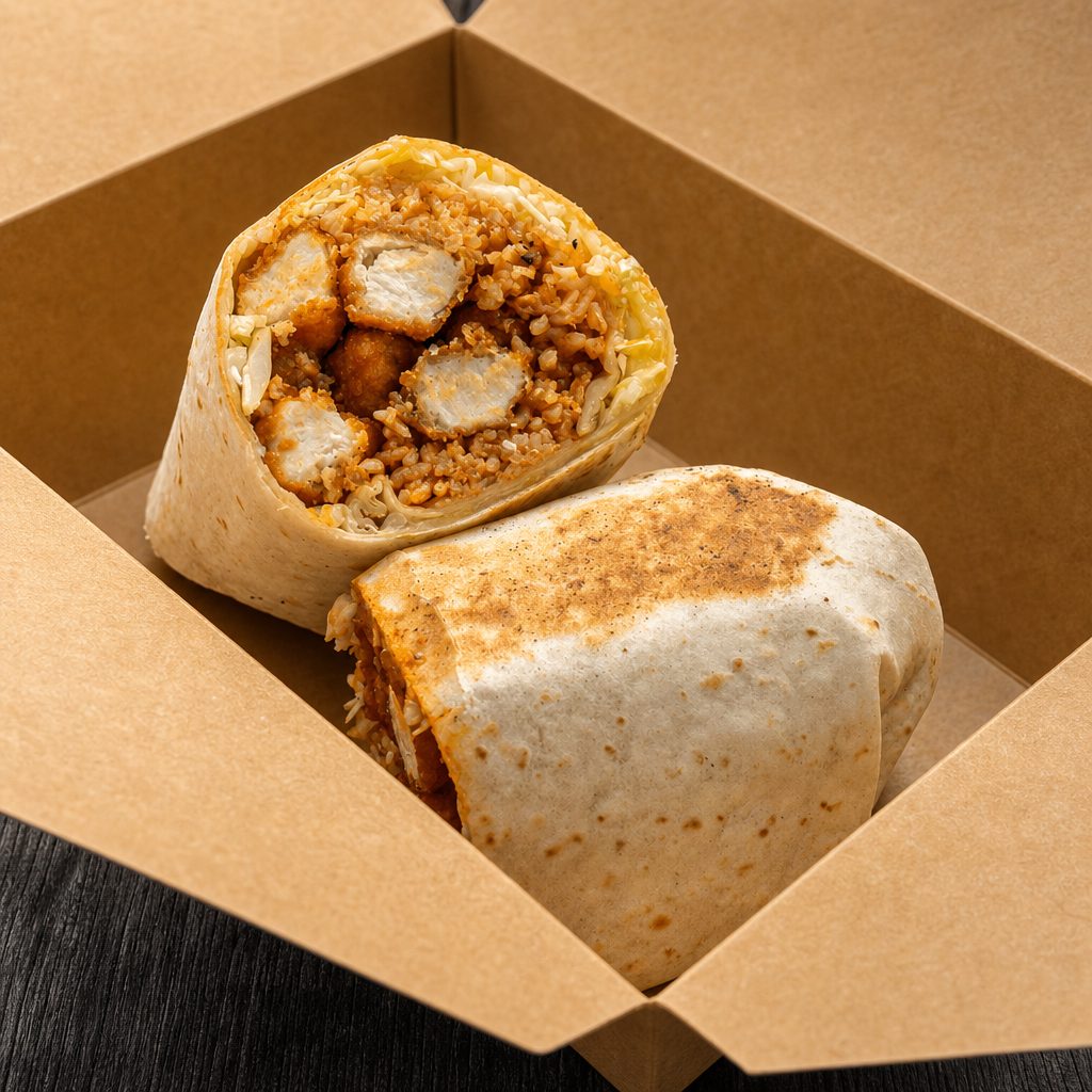 Burrito Popcorn Chicken - Sweet Soy Garlic.