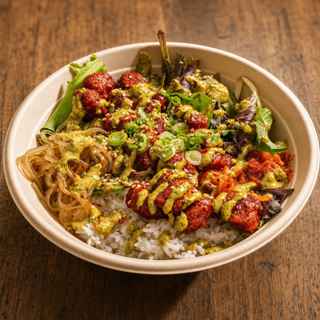 Rice Bowl Popcorn Chicken - Spicy.