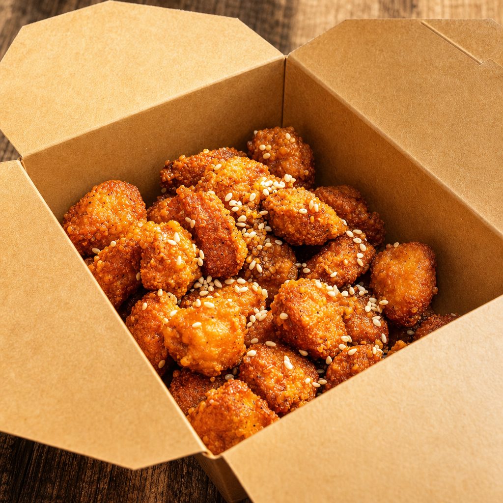 Popcorn Chicken - Sweet Soy Garlic.